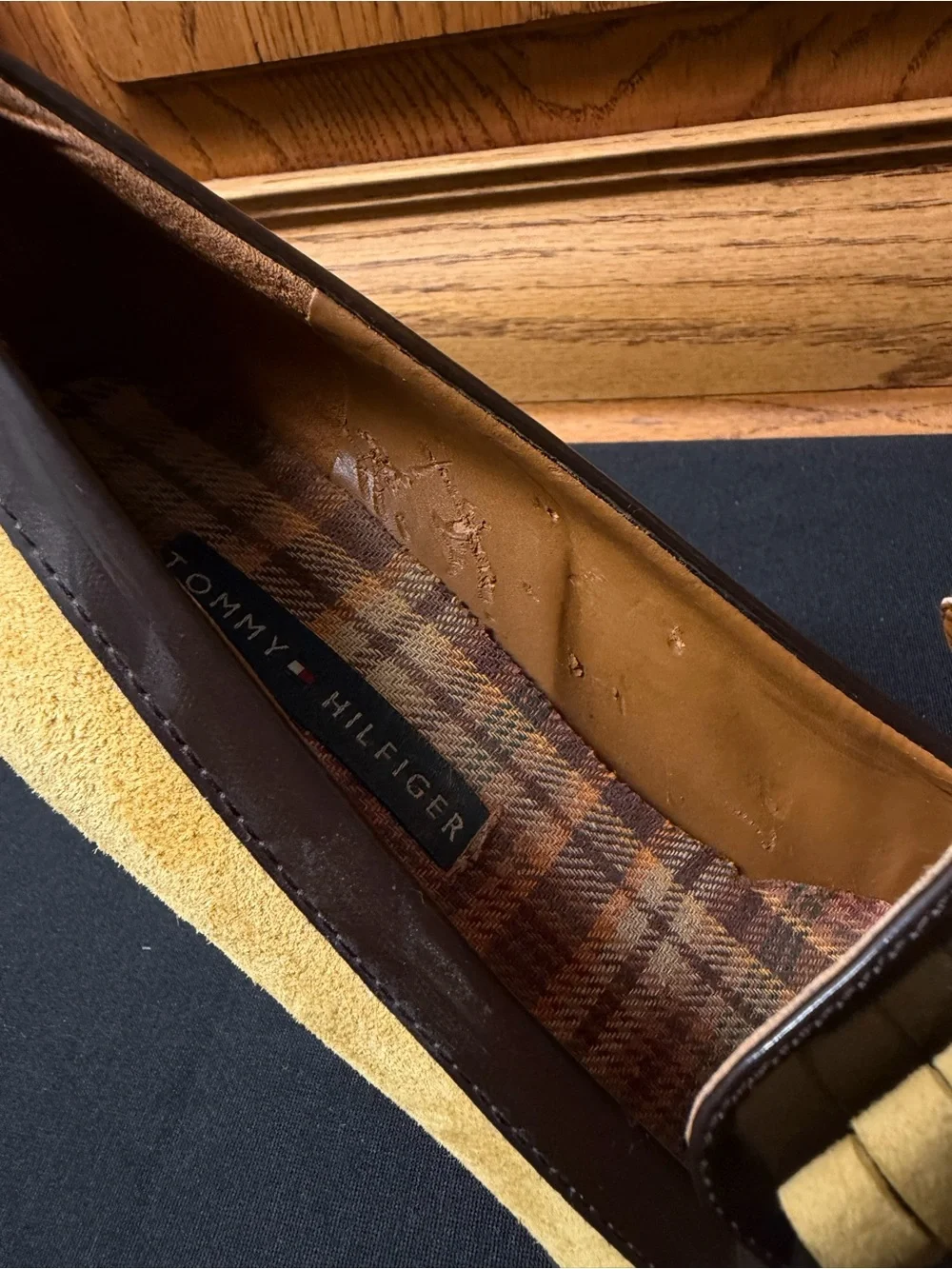 Tommy Hilfiger Vintage Kiltie Stacked Heel Loafer Size 7